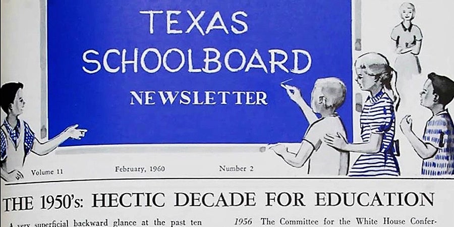 Image of TASB's first publication from 1950: Texas SchoolBoard Newsletter