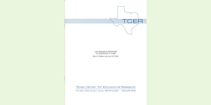 Texas Center for Education Research 1987