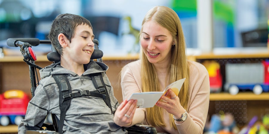 teaching helping special ed student