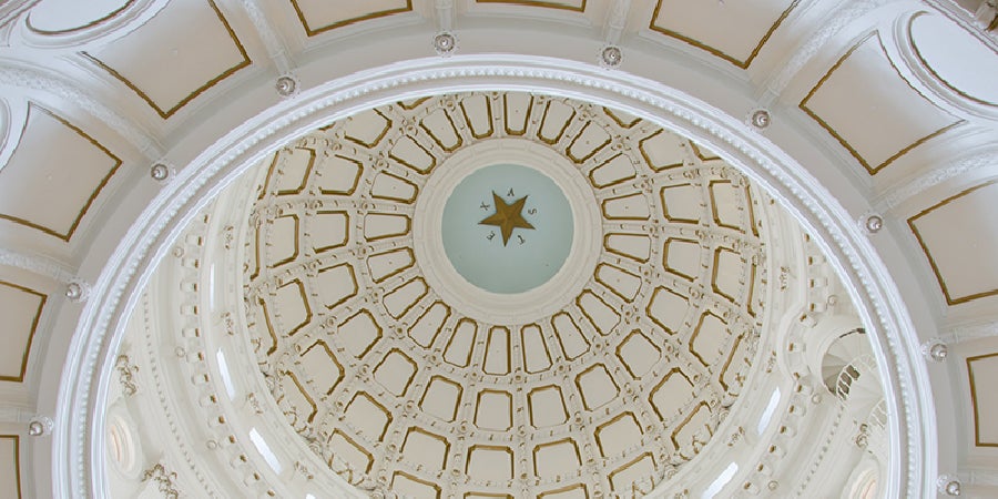 Inside the Capitol dome