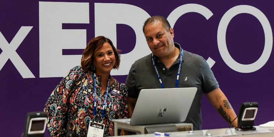 TASB employees at txED Convention booth